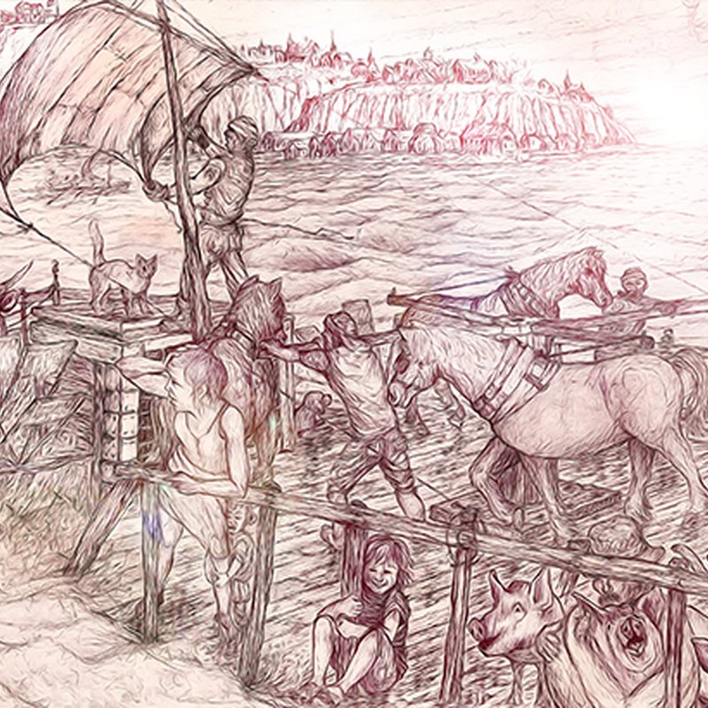 Premier lien, horse boat Québec-Lévis