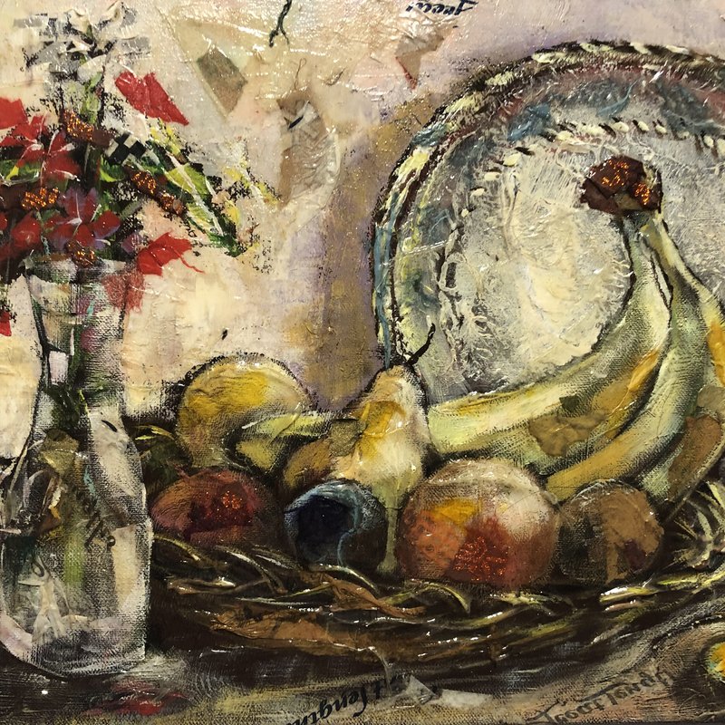 Bananes et fleurs